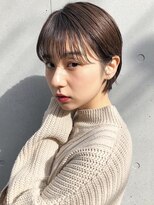 ミィ 表参道(mee.)&nbsp;【mee.】 オフィスヘアアッシュブラウン外ハネボブ