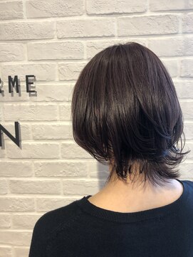 ビューティー エールフォルム 浜松有玉店(BEAUTY YELLFORME) ミディアムウルフ×透明感ラベンダー