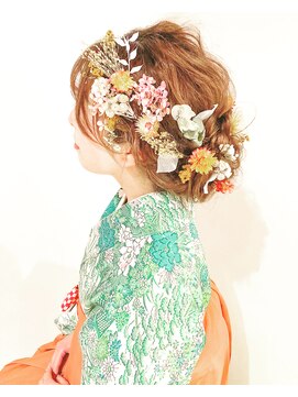 パズードコー(PSSD-CO.+5) ドライフラワー豪華アップスタイル