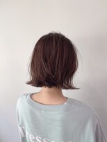 外ハネ切りっぱなしボブ20代30代40代【表参道/青山】