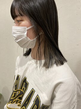 サク(Sac.) sac. みつよ 「おしゃれ」グレージュカラー×外ハネボブ