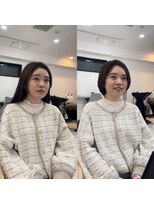 メモリーズ 銀座(Memories)&nbsp;髪に優しいストレートパーマ＋似合わせショートヘア