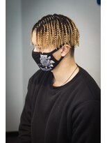 プロショップウェーブ(PRO SHOP WAVE)&nbsp;針金パーマ『スプリングドレッド』×ブリーチ毛