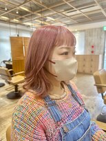 クラップス 京急富岡(CLAPS)&nbsp;結べる外ハネボブ×ピンクカラー　【中田】