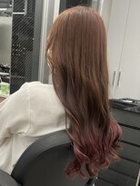 ジエクト カナウ(The Ect canow)&nbsp;裾カラーピンク/カシスカラー/ベージュピンク/グラデーション