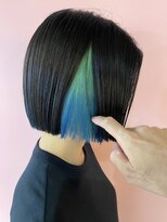 ドロシー(dorothy)&nbsp;ミントグリーン×ブルー　グラデーションインナーカラー