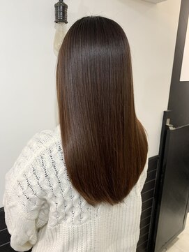 デューヘアー(due hair) 髪質改善×サラ艶ロング×シルキーベージュ