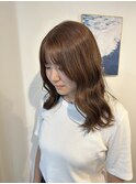 20代30代ブリーチなし明るめベージュカラーミディアム