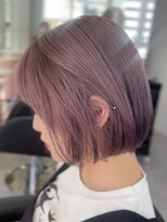 ジエクトカナウ 大阪梅田店(The Ect canow) 《ミニボブ》タッセルボブピンクラベンダーカラー前髪小顔ヘア