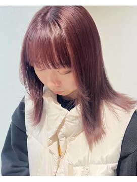 リア(Lia by KENJE) ブリーチなしで発色抜群！暖色カラー♪