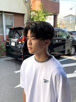 ガオプロデュースバイレボ(gao produced by revo)&nbsp;センターパート/ニュアンスパーマ/メンズパーマ/ツーブロック