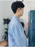 フェザーパーマ/メンズセンターパート/韓国マッシュ/自由が丘