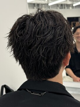 バース 梅田中崎町店(BIRTH) ニュアンスパーマセンターパートフェザーパーマ韓国メンズパーマ