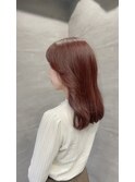 ブリーチなしで作る秋カラー◎レッドブラウンカラー☆