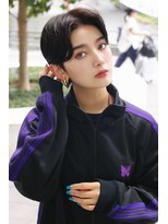 エトラ 渋谷店(etora)&nbsp;★くびレイヤーボブルフネビージュ小顔ワンレンショート