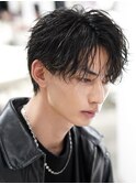 フェザーパーマ韓国センターパートシャドーパーママッシュ