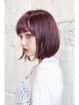 アーツオファ 町田(arts ofa) 【artsofa町田】チェリーレッド/ボブ/前下がり