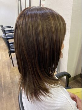 ベルクープ 永山店(BELLE COUPE) タイトミディアム×ハイライト