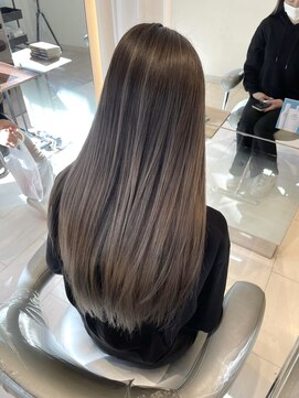 シード 成増 下赤塚店(ced.) ミルクティーグレージュバレイヤージュグラデーションカラー美髪