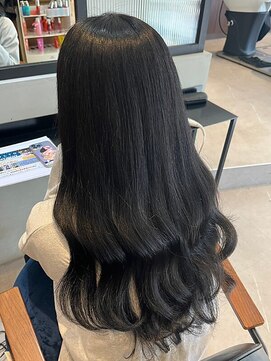 ダブル(W) 韓国ヘアスタイル/セミロング