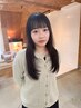 【ストレート】徳永指名限定ストレート＋シャンプーブロー￥12100
