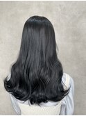 ホワイトグレージュミニウルフチェリーブラウンデジタルパーマ