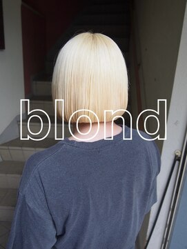 コレットヘアー ザモリオカ(Colette HAIR the MORIOKA) -kanna-♪ ミニマルブロンドボブ♪