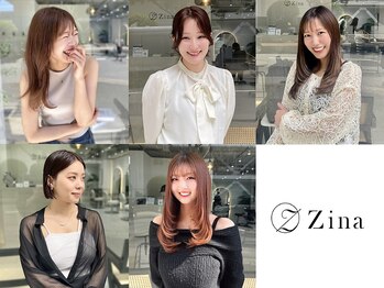 ジーナ 博多筑紫口(Zina)の写真/髪質改善はZina★艶髪特化Salon【カット+ケアカラー+超音波クイックTR¥7900】女性stylist多数在籍◎