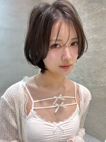 アンフィニー 仙台(ANFINI)&nbsp;オリーブグレー酸性ストレート仙台髪質改善縮毛矯正レイヤー小顔