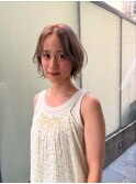 透明感カラー×やわらか外ハネボブ