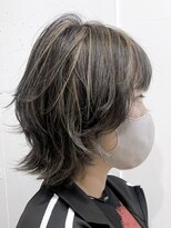 アユラ イオン八戸田向店(AyuRa)&nbsp;10代20代30代ダークアッシュハイライトウルフ