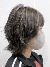 アユラ イオン八戸田向店(AyuRa) 10代20代30代ダークアッシュハイライトウルフ