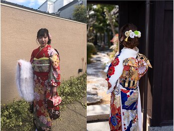 サロン ド ミキ(SALON de MiKi)の写真/全国大会金賞の着付け技術を体感！レンタル衣装も充実しており、トータルコーディネートが可能♪