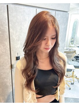 ガルボヘアー 心斎橋店(garbohair) 心斎橋プルエクステ透明感カラー寒色レイヤーカット