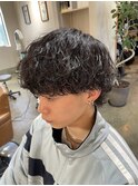 メンズカット メンズパーマ 波巻きスパイラルパーマ