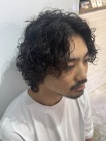 アムリタ(AMRITA)&nbsp;メンズボブ×スパイラルパーマ＿シオン