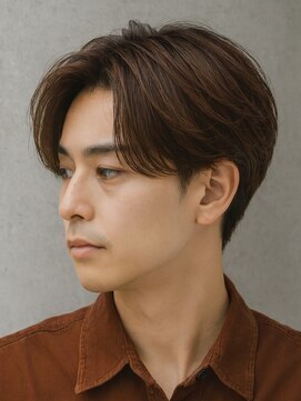 ネオヘアー 曳舟店(NEO Hair) ココアブラウンのショートセンターパート×ニュアンスサーフ