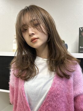 サンドイエナ 横浜店(sand yena) ボブディオリーブベージュ髪質改善縮毛矯正フェイスレイヤー