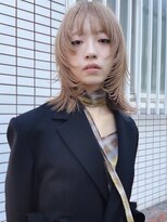 キャロルガーデンズ ボコカ 表参道(Carroll Gardens bococa)&nbsp;【azu担当】ブリーチカラー ミルクティ ベージュ レイヤー表参道