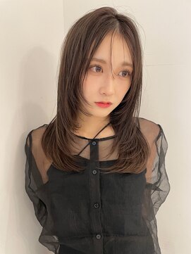 レイラバイアフロート 吉祥寺(Lila by afloat) レイヤーカット/顔まわりカット/2wayバング/ラベンダーブラウン