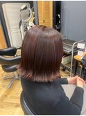 ピンクベージュ［イメチェン/ベージュ/前髪/鎌取］長野歌穂