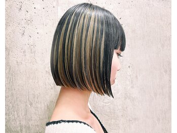 イデア(idea)の写真/【栄/久屋大通】さりげない遊び心で魅せる大人モードなデザインカラー◇肌色引き立てるインナーカラーも◎