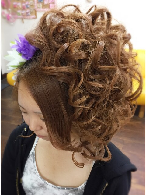 お祭りヘアーセット