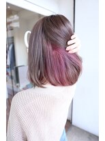 シエル ヘアーメイクアップ(CieL hair make up)&nbsp;柔らかとろみセピアベージュ×ピンクインナーカラー