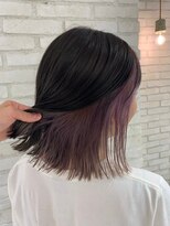 Lond rouge【銀座】アッシュブラック×インナーパープル