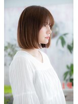 ミック ヘアアンドビューティー 大山店(miq  Hair&Beauty)&nbsp;シースルー前髪で透け感キュート★なナチュラルボブb