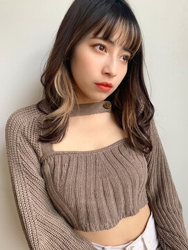 マリアバイアフロート(Maria by AFLOAT) 【山田】クアンクベージュインナーカラーヨシンモリ