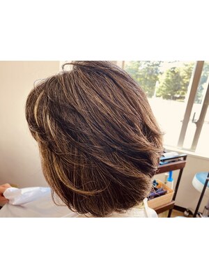 定期的に染めたい方必見！エイジング毛や蓄積したダメージ毛も艶感溢れるヘアに♪ハイライトも可能です◎