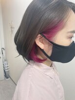 グーフィートーキョー 銀座(Goofy Tokyo)&nbsp;ぷつっとボブ/インナーカラー/イヤリングカラーストロングピンク