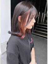 ロンド レア 天神大名店(Lond Le’a)&nbsp;ダブルカラーグレージュピンクレッドケアブリーチインナーカラー